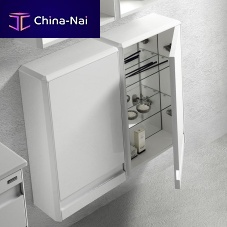 Contemporary bathroom cabinet BARCELONA 2: SMALL SIDE CABINETwoodenwall-mounted