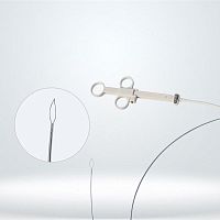 Polypectomy endoscopic basket straight