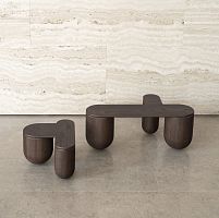 Contemporary coffee table Hello ashash base3-legged