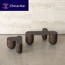 Contemporary coffee table Hello ashash base3-legged