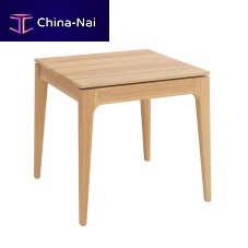 Contemporary side table NEWHAVENteakwooden baserectangular
