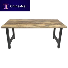 Contemporary table TBA100oakmetal baserectangular