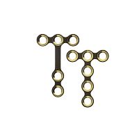 Maxillofacial compression plate metallic
