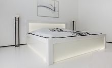 Double bed contemporarywith headboardcustom