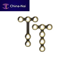 Maxillofacial compression plate metallic