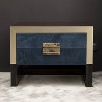 Contemporary bedside table ORWELLglossy lacquered woodmapleebony