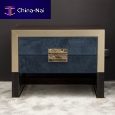 Contemporary bedside table ORWELLglossy lacquered woodmapleebony