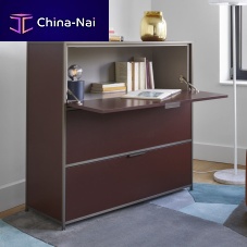 Contemporary secretary desk DITAlacquered woodaluminumwith storage