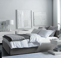 Double bed FOXsinglecontemporarywith headboard