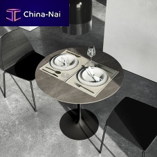 Contemporary high bar table Flte HPLoakwalnut