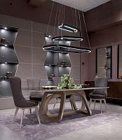 Contemporary dining table LOOPMDFironrectangular