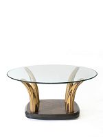 Traditional coffee table HENREDONglassroundhome