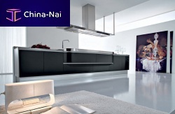 Contemporary kitchen ARTIKAstainless steelhandlelesslacquered