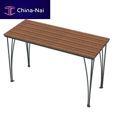 Contemporary high bar table YAHARArecycled plasticipepowder-coated steel base