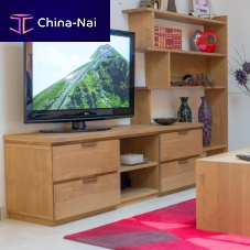 Contemporary television cabinet SYMPHONIEhi-ficustomoak