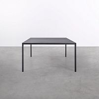 Contemporary table at_04steelsteel basesquare