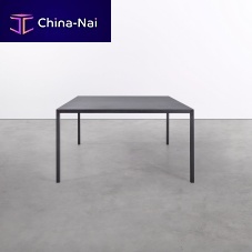 Contemporary table at_04steelsteel basesquare