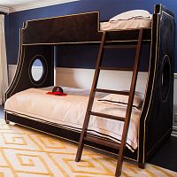 Bunk bed GRAMERCYsingletraditionalupholstered