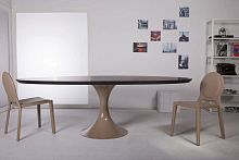 Contemporary table SALISBURY 87INwoodenlacquered woodoval