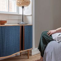 Contemporary sideboard table AUDACIOUSoakMDFpolyester