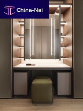 Contemporary dressing table BEAUTwooden1-seatby Rodolfo Dordoni
