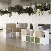 Free-standing bookcase OXOmodularcontemporarycommercial
