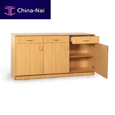Contemporary sideboard 673melaminewith shelfwith drawers