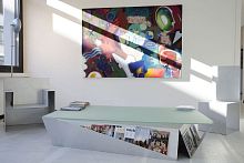 Contemporary coffee table ORIGAMIaluminumrectangularhome