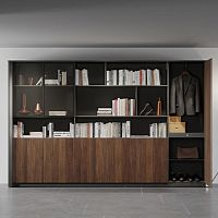 Free-standing bookcase Maximcontemporarystoragewooden