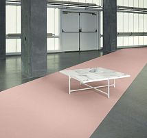 Contemporary table 90marblemetal basesquare
