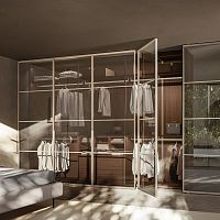 Corner wardrobe Antibes built-incontemporaryleather