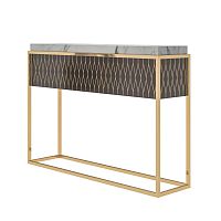 Contemporary sideboard table 20157marblemetal baserectangular