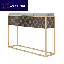 Contemporary sideboard table 20157marblemetal baserectangular