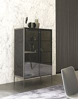 High sideboard KESSLERcontemporarylacquered woodwith swing doors
