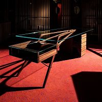 Executive desk CAVOUR CMfree-standingcontemporaryglass