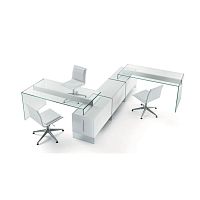 Workstation desk AIR 1free-standingcontemporaryglass