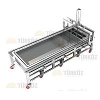 Mechanical cheese portioning machine