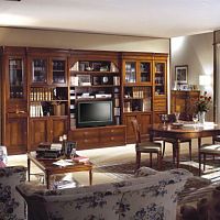 Traditional TV wall unit 9831wooden