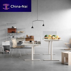 Free-standing desk HILOW2160contemporarylaminatestraight