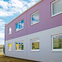 Facade sandwich panel for wallconcrete facing