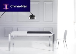 Contemporary table VERAmetalrectangular