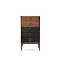 Contemporary chiffonier secretwood veneerblackanthracite