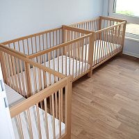 Contemporary baby bed woodennursery