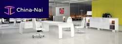 Executive desk ALFAOMEGAcontemporarylaminate4-legged