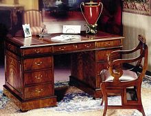 Traditional desk 1035Xmahoganystraightmahogany base