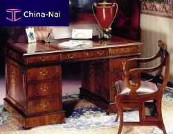 Traditional desk 1035Xmahoganystraightmahogany base