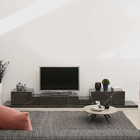 Contemporary TV cabinet PODIUM GREY KENDZOlowboardhi-fimarble