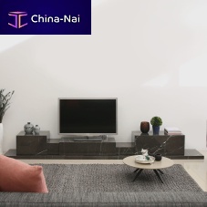 Contemporary TV cabinet PODIUM GREY KENDZOlowboardhi-fimarble