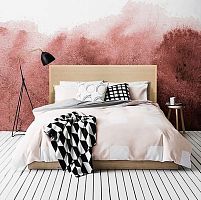 Double bed LOUIScontemporarywith headboardbeech