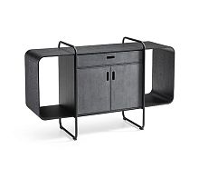 Contemporary sideboard APELLEwoodenlacquered metalleather